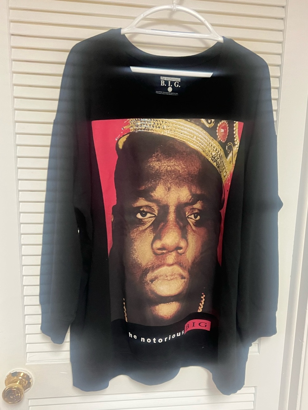 The Notorious B. I. G. Black Graphic Long-Sleeve Sweatshirt 3X